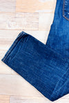 Jeans boyfriend bleu foncé effet usé * seconde main - GAP- La Penderie du Paradis