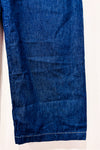 Jeans taille élastique jambe large bleu foncé seconde main - Zara- La Penderie du Paradis