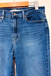 Jeans bleu délavé jambe étroite à taille haute* seconde main - Levi's- La Penderie du Paradis