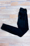 Jeans skinny noir taille haute effet usé seconde main - Dynamite- La Penderie du Paradis