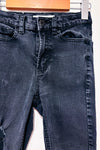 Jeans skinny noir taille haute effet usé seconde main - Dynamite- La Penderie du Paradis