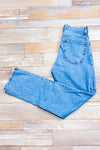 Jeans bleu pâle The Cheaky jambe droite à taille haute * seconde main - Everlane- La Penderie du Paradis