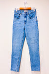 Jeans bleu pâle The Cheaky jambe droite à taille haute * seconde main - Everlane- La Penderie du Paradis