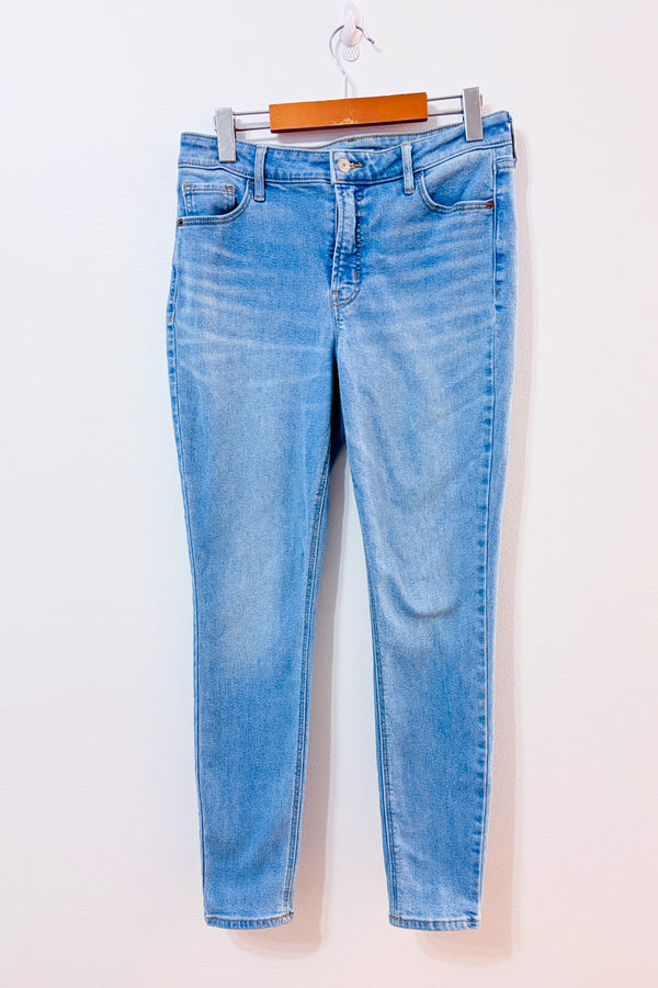 Jeans Rockstar bleu pâle super skinny à taille haute seconde main - Old Navy- La Penderie du Paradis