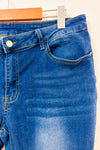 Jeans bleu foncé délavé seconde main - Autres- La Penderie du Paradis