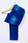 Jeans bleu foncé délavé seconde main - Autres- La Penderie du Paradis