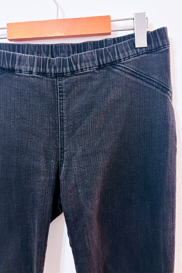 Jeans Myles skinny noir à taille élastique seconde main - BCBGMaxazria- La Penderie du Paradis