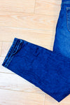 Jeans bleu foncé à taille haute coupe moderne seconde main - Joe Fresh- La Penderie du Paradis