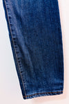 Jean taille haute bleu délavé effet usé seconde main - Reitmans- La Penderie du Paradis