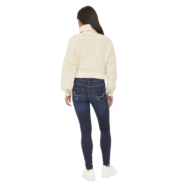 Jegging bleu foncé effet usé taille régulière (xs)-Ardene-La Penderie du Paradis 🕊
