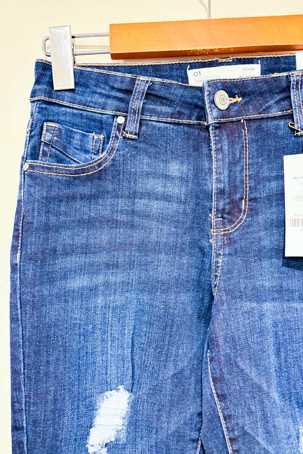 Jegging bleu foncé effet usé taille régulière (xs)-Ardene-La Penderie du Paradis 🕊