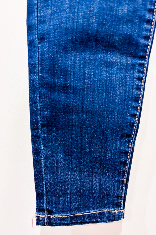 Jegging bleu foncé effet usé taille régulière (xs)-Ardene-La Penderie du Paradis 🕊