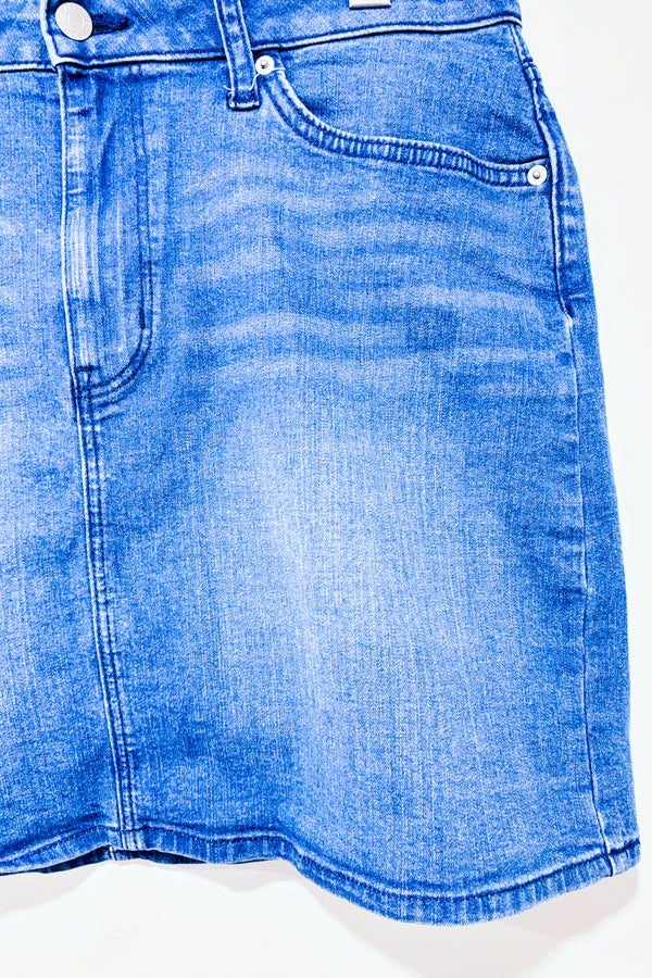 Jupe en jeans bleu pâle (l)-Calvin Klein-La Penderie du Paradis 🕊
