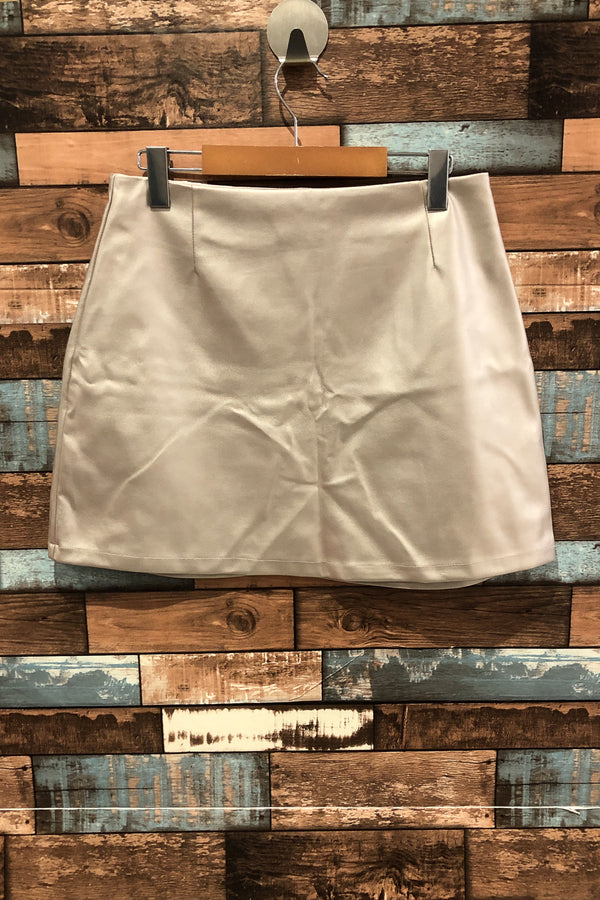 Jupe faux cuir or (m) seconde main Dynamite