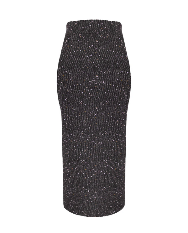 Jupe grise avec motifs Fantine (l) seconde main Melow