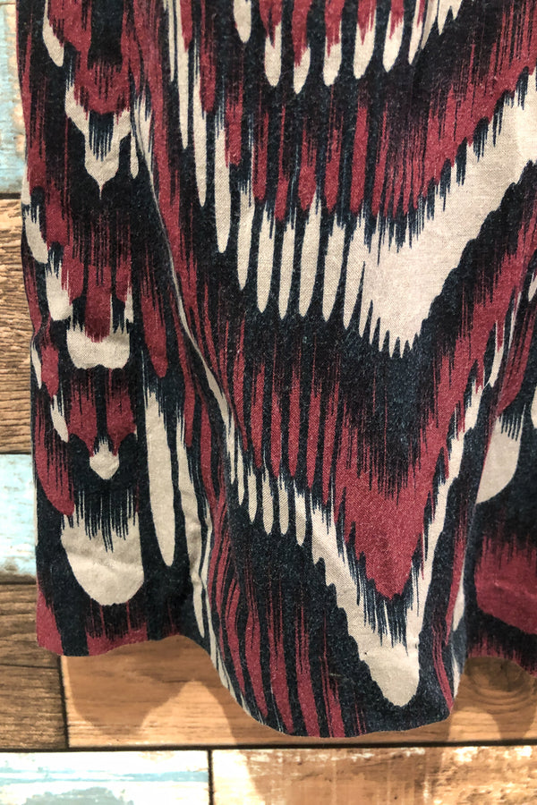 Jupe rouge et noire taille élastique (l) seconde main Le Château
