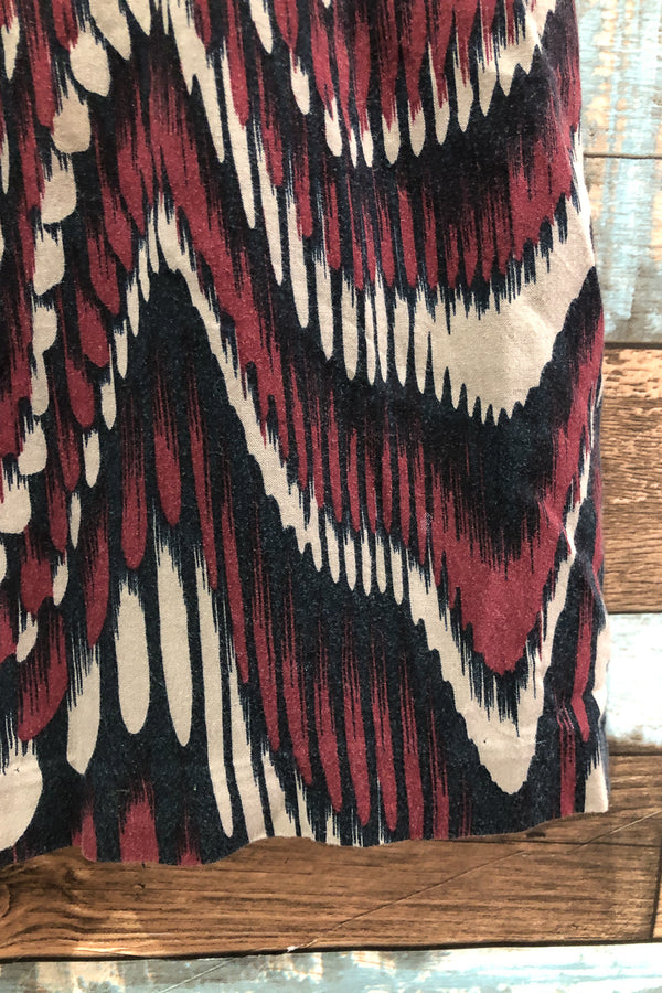 Jupe rouge et noire taille élastique (l) seconde main Le Château