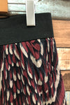 Jupe rouge et noire taille élastique (l) seconde main Le Château