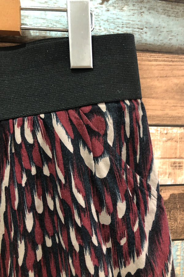 Jupe rouge et noire taille élastique (l) seconde main Le Château