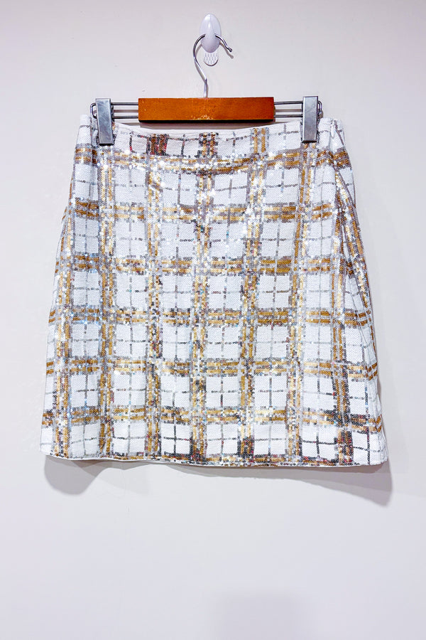 Jupe Stella Cecile blanche et or à paillettes (s)-Anonyme Designers-La Penderie du Paradis 🕊