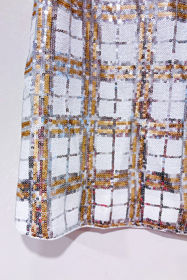 Jupe Stella Cecile blanche et or à paillettes (s)-Anonyme Designers-La Penderie du Paradis 🕊