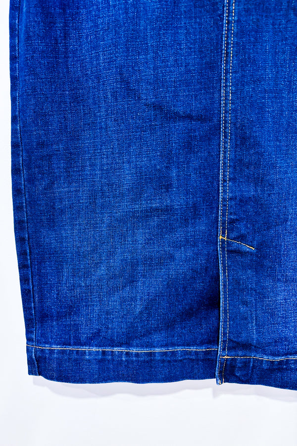 Jupe droite bleu foncé en jeans (s)*-Talbots-La Penderie du Paradis 🕊