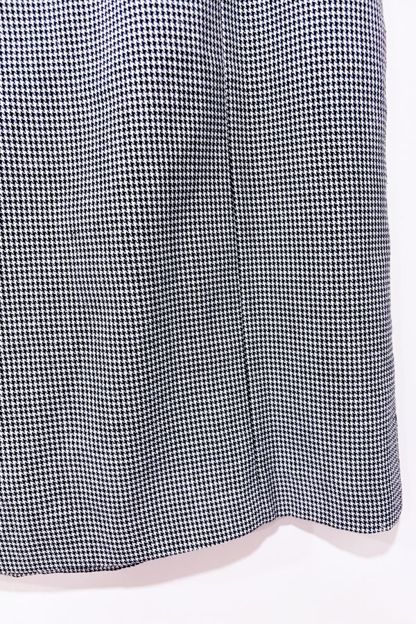 Jupe vintage noire et blanche motif pied de poule (l) seconde main - Autres- La Penderie du Paradis