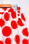 Mini jupe crème à pois rouges* seconde main - Patrizia Pepe- La Penderie du Paradis