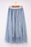 Jupe maxi grise plissée en tulle seconde main - SHEIN- La Penderie du Paradis