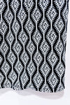 Jupe droite noire et blanches à motif texturé* seconde main - Zara- La Penderie du Paradis