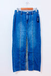 Jupe maxi en denim fendue à taille haute* seconde main - Buffalo David Bitton- La Penderie du Paradis