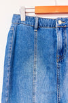 Jupe maxi en denim fendue à taille haute* seconde main - Buffalo David Bitton- La Penderie du Paradis