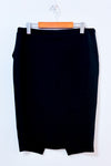 Jupe droite noire extensible seconde main - Attitude- La Penderie du Paradis