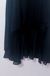 Jupe noire asymétrique plissée* seconde main - Nosecrets- La Penderie du Paradis