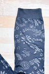 Legging noir fleuri (s/m)-Muk Luks-La Penderie du Paradis 🕊