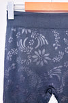 Legging noir fleuri (s/m)-Muk Luks-La Penderie du Paradis 🕊