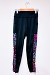 Legging noir avec motif animal multicolore sur les côtés (s)-SHEIN-La Penderie du Paradis 🕊