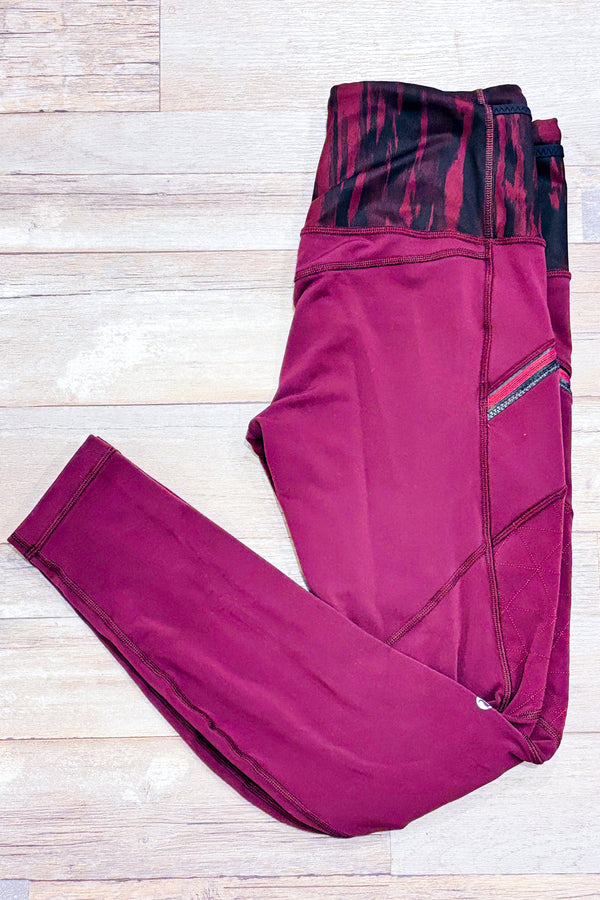 Legging bourgogne (s)-Lululemon-La Penderie du Paradis 🕊