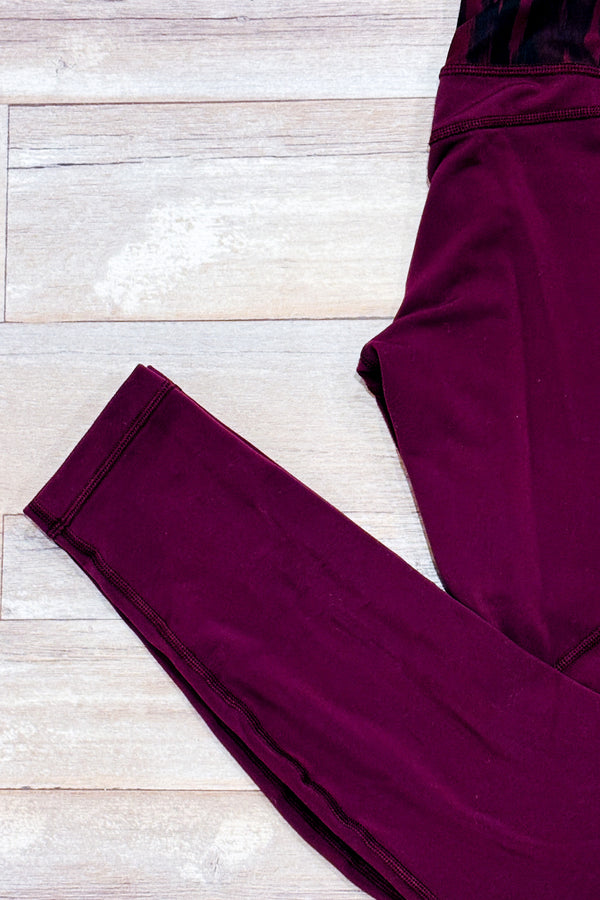 Legging bourgogne (s)-Lululemon-La Penderie du Paradis 🕊