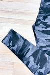 Legging gris et noir motif camouflage seconde main - George- La Penderie du Paradis