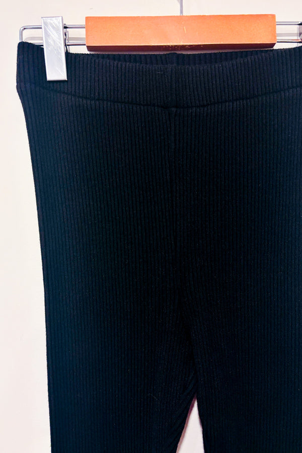 Legging noir côtelé seconde main - H&M- La Penderie du Paradis