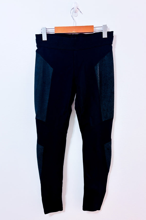 Legging épais noir texturé seconde main - Dynamite- La Penderie du Paradis