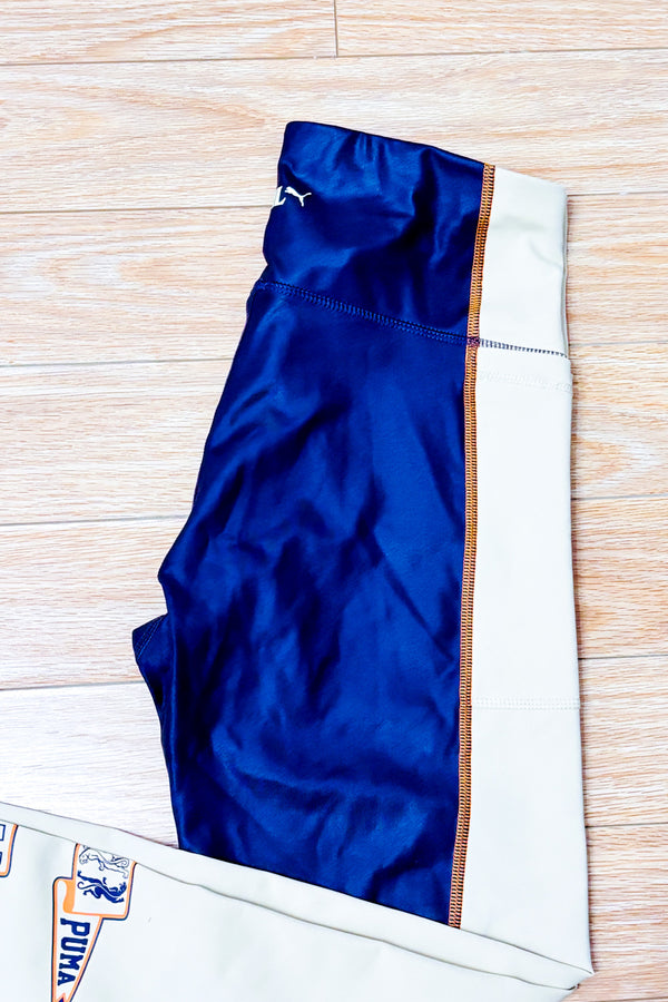 Legging sport mauve et beige color block* seconde main - Puma- La Penderie du Paradis