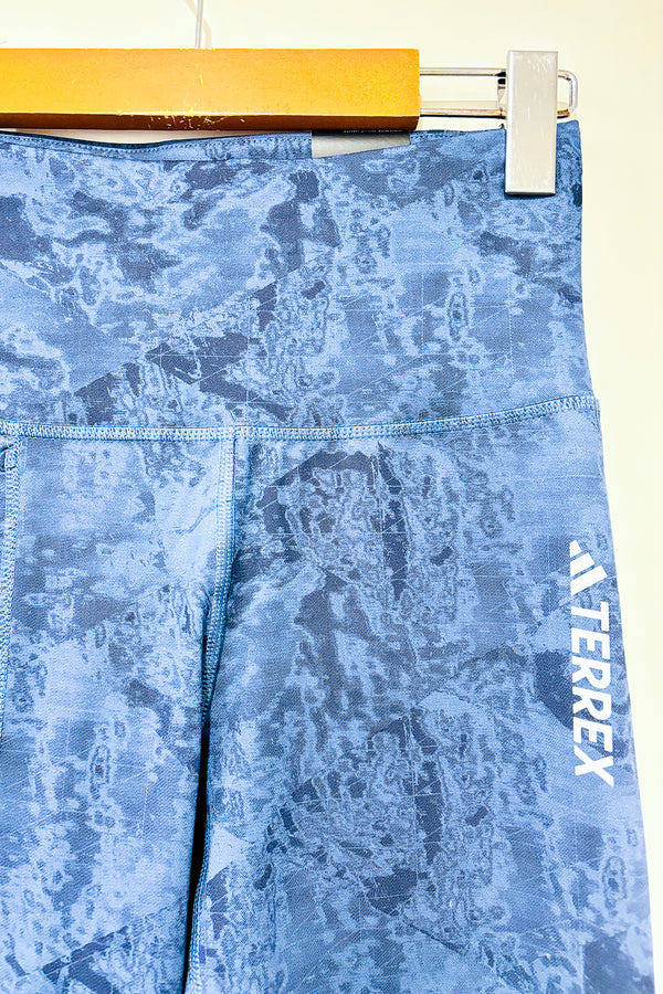 Legging bleu avec motifs (s) seconde main Adidas