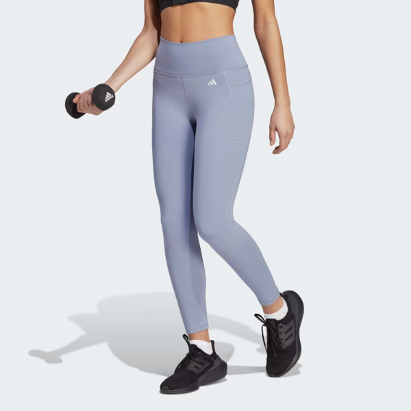 Legging mauve taille haute avec poche (s) seconde main Adidas