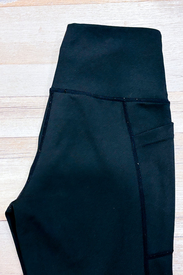 Legging noir avec poches et maille (s)-Ardene-La Penderie du Paradis 🕊