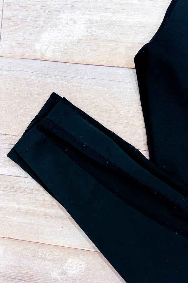 Legging noir avec poches et maille (s)-Ardene-La Penderie du Paradis 🕊