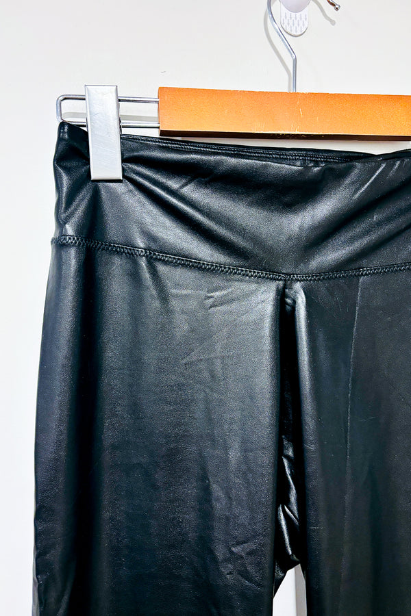 Legging noir faux cuir (s) seconde main Autres