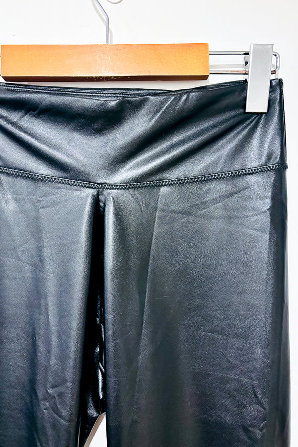 Legging noir faux cuir (s) seconde main Autres