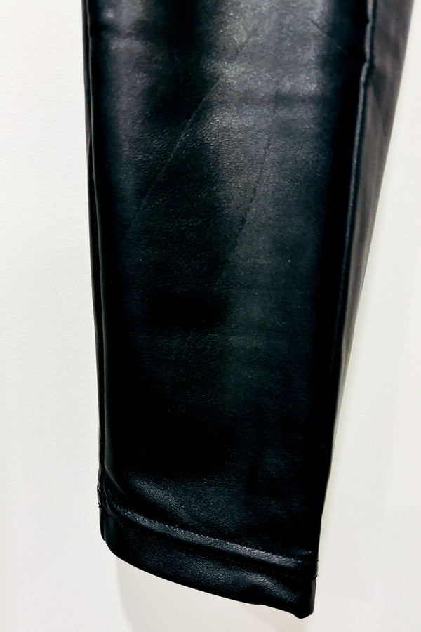 Legging noir faux cuir (s) seconde main Autres